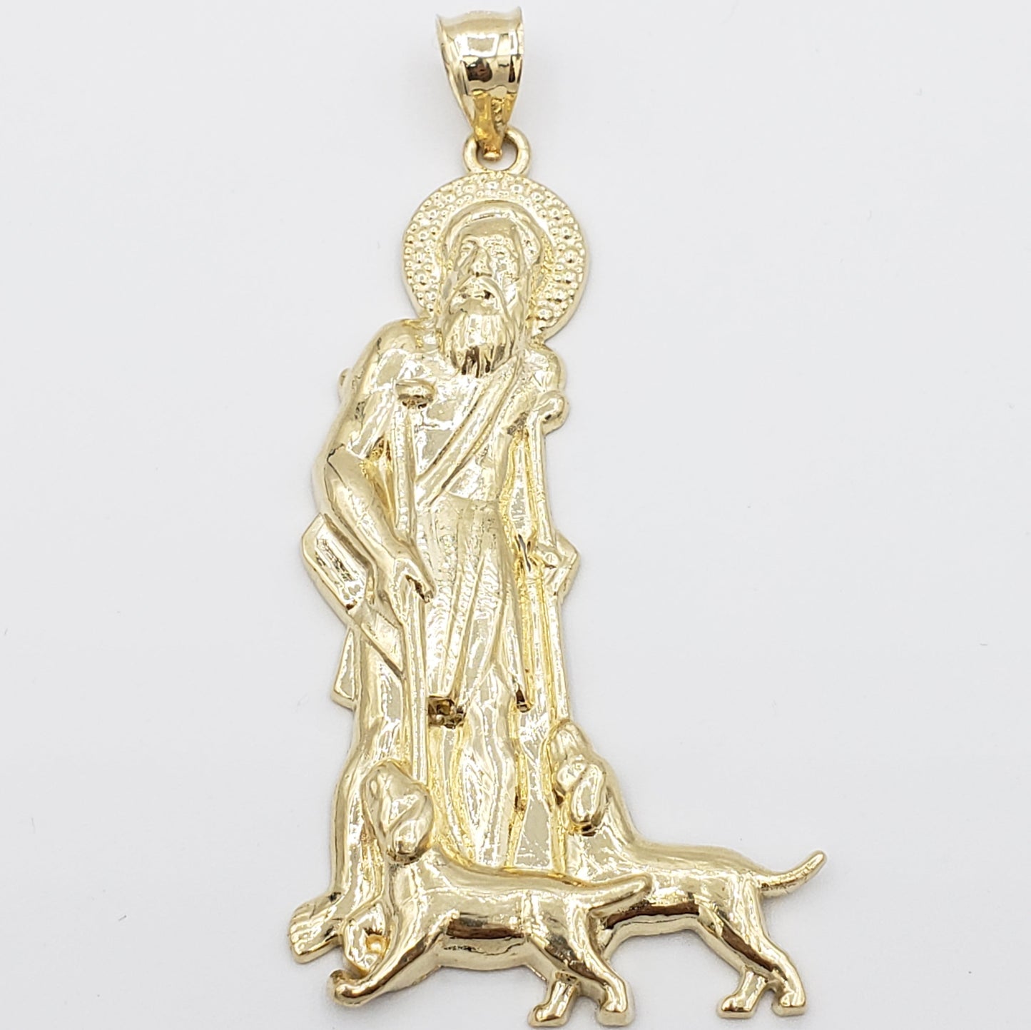 14K Gold- Saint Lazarus Pendant