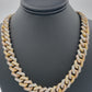14K Gold- Diamond Miami Cuban Chain Tri-Color (331 Grams)