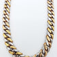 14K Gold- Diamond Miami Cuban Chain Tri-Color (264 Grams)