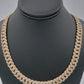 14K- Gold Diamond Miami Cuban Rose Gold Chain (185 Grams)