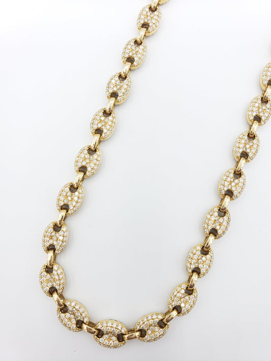 14K Gold- Diamond Mariner Chain | 67.8 Grams