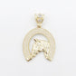 14K Gold- Horseshoe Pendant