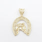 14K Gold- Horseshoe Pendant
