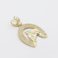 14K Gold- Horseshoe Pendant