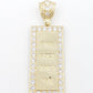 14K Gold- Gold Bar Pendant