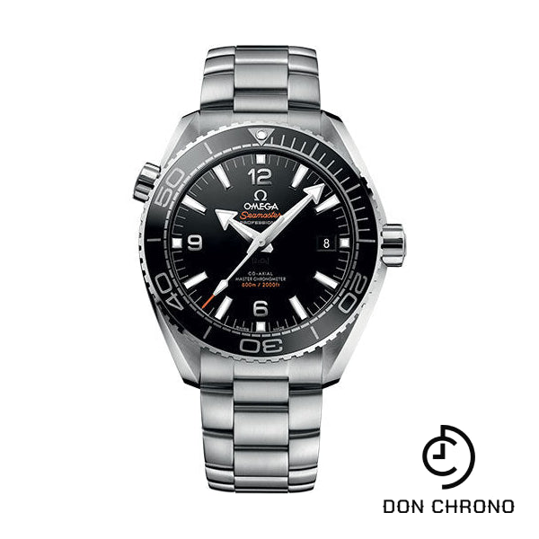 Omega Planet Ocean 600 M Omega Co-axial Master Chronometer Watch - 43.5 mm Steel Case - Unidirectional Black Ceramic Bezel - Black Ceramic Dial - 215.30.44.21.01.001