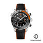 Omega Planet Ocean 600 M Omega Co-axial Master Chronometer Chronograph Watch - 45.5 mm Steel Case - Unidirectional Black Ceramic Bezel - Black Ceramic Dial - Black Structured Rubber Strap - 215.32.46.51.01.001