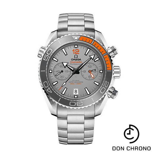 Omega Planet Ocean 600 M Omega Co-axial Master Chronometer Chronograph Watch - 45.5 mm Titanium Case - Unidirectional Grey Silicon Nitride Ceramic Bezel - Grade 5 Titanium Dial - 215.90.46.51.99.001