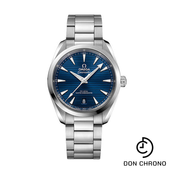 Omega Aqua Terra 150M Co-Axial Master Chronometer Watch - 38 mm Steel Case - Blue Dial - Brushed And Polished Steel Bracelet - 220.10.38.20.03.001