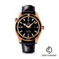 Omega Seamaster Planet Ocean Big Size Watch - 45.5 mm Red Gold Case - Unidirectional Bezel - Black Dial - Black Leather Strap - 222.63.46.20.01.001