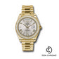 Rolex Yellow Gold Day-Date 40 Watch -  Bezel - Silver Bevelled Roman Dial - President Bracelet - 228348RBR sdrp
