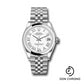 Rolex Steel and White Gold Datejust 31 Watch - Domed Bezel - White Roman Dial - Jubilee Bracelet - 278240 wrj