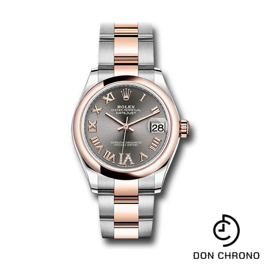 Rolex Steel and Everose Gold Datejust 31 Watch - Domed Bezel - Mother-Of-Pearl Diamond Dial - Oyster Bracelet - 278241 dkrhdr6o