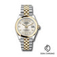 Rolex Steel and Yellow Gold Datejust 31 Watch - Domed Bezel - Silver Diamond Dial - Jubilee Bracelet - 278243 sdj