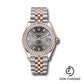 Rolex Steel and Everose Gold Datejust 31 Watch - 46 Diamond Bezel - Dark Rhodium Index Dial - Jubilee Bracelet - 278381RBR dkrhij