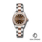 Rolex Steel and Everose Gold Rolesor Lady-Datejust 28 Watch - Diamond Bezel - Chocolate Diamond Star Dial - Oyster Bracelet - 279381RBR cho9dix8do