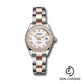 Rolex Steel and Everose Gold Rolesor Lady-Datejust 28 Watch - Diamond Bezel - White Roman Dial - Oyster Bracelet - 279381RBR wro