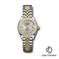 Rolex Steel and Yellow Gold Rolesor Lady-Datejust 28 Watch - Diamond Bezel - Silver Diamond Star Dial - Jubilee Bracelet - 279383RBR s9dix8dj