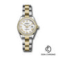 Rolex Steel and Yellow Gold Rolesor Lady-Datejust 28 Watch - Diamond Bezel - White Roman Dial - Oyster Bracelet - 279383RBR wro