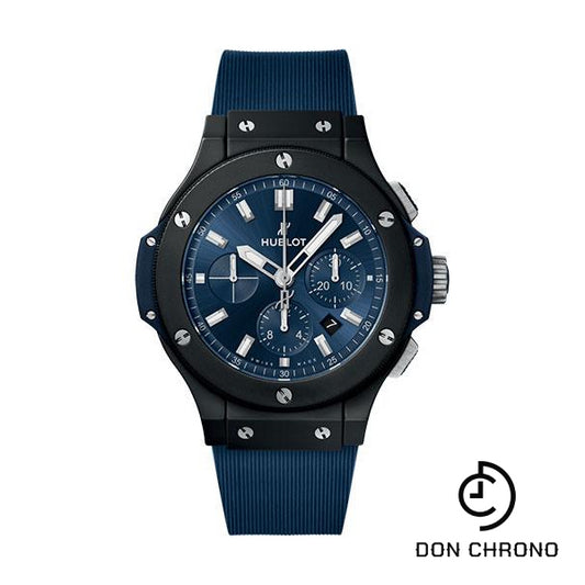 Hublot Big Bang Ceramic Blue Watch - 44 mm - Blue Dial - Dark Blue Lined Rubber Strap-301.CI.7170.RX