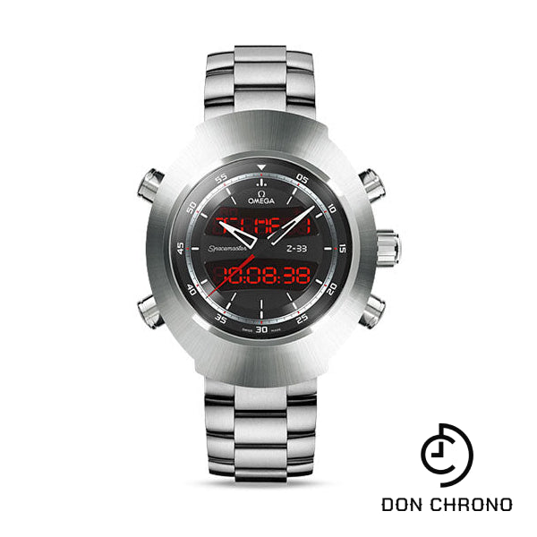 Omega Speedmaster Spacemaster Z-33 Chronograph Watch - 43 x 53 mm Titanium Case - Black Dial - 325.90.43.79.01.001
