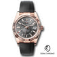 Rolex Everose Gold Sky-Dweller Watch - Fluted Ring Command Bezel - Slate Index Dial - Oysterflex Strap - 336235 sliof
