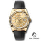 Rolex Yellow Gold Sky-Dweller Watch - Fluted Ring Command Bezel - Champagne Index Dial - Oysterflex Strap - 336238 chiof