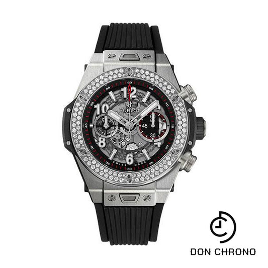 Hublot Big Bang Unico Titanium Diamonds Watch - 45 mm - Black Skeleton Dial-411.NX.1170.RX.1104
