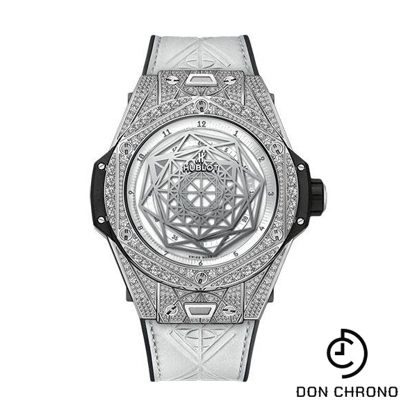 Hublot Big Bang Sang Bleu Titanium White Pave Watch-415.NX.2027.VR.1704.MXM18