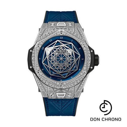 Hublot Big Bang Sang Bleu Titanium Blue Pave Watch-415.NX.7179.VR.1704.MXM18
