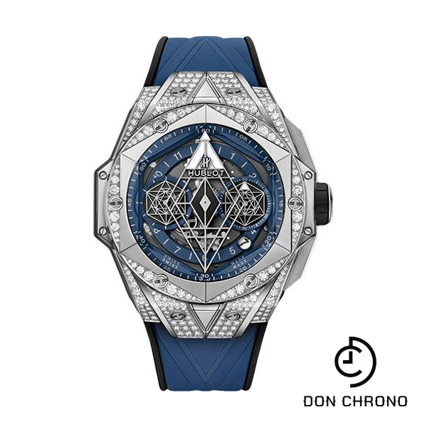 Hublot Big Bang Sang Bleu II Titanium Blue Pave Watch - 45 mm - Blue Dial-418.NX.5107.RX.1604.MXM20