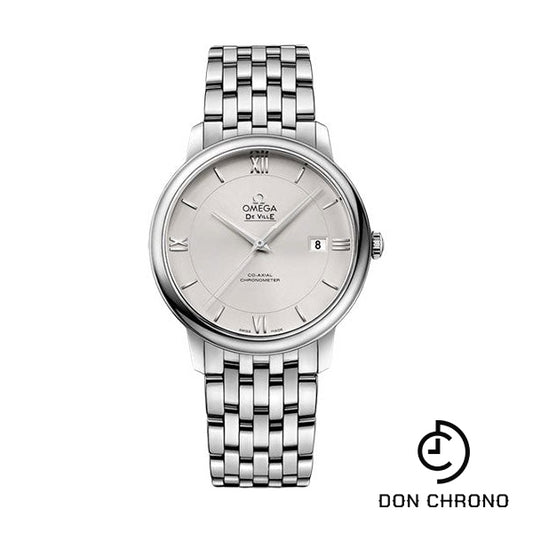 Omega De Ville Prestige Co-Axial Watch - 39.5 mm Steel Case - -Silvery Dial - 424.10.40.20.02.003