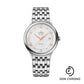 Omega De Ville Prestige Co-Axial Watch - 39.5 mm Steel Case - White Silvery Dial - 424.10.40.20.02.004