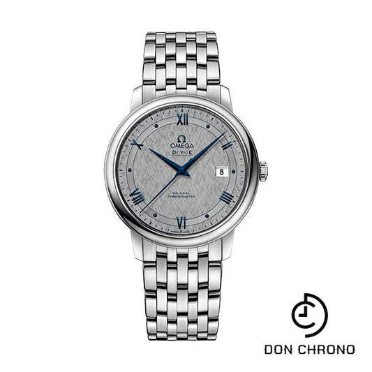 Omega De Ville Prestige Co-Axial Watch - 39.5 mm Steel Case - Grey Dial - 424.10.40.20.06.002