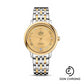 Omega De Ville Prestige Co-Axial Watch - 32.7 mm Steel Case - Yellow Gold Bezel - Champagne Diamond Dial - Steel And Yellow Gold Bracelet - 424.20.33.20.58.002