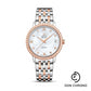 Omega De Ville Prestige Co-Axial Watch - 32.7 mm Steel And Red Gold Case - Diamond-Set Red Gold Bezel - Mother-Of-Pearl Diamond Dial - Two-Tone Steel And Red Gold Bracelet - 424.25.33.20.55.002