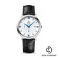 Omega De Ville Prestige Power Reserver Co-Axial Watch - 39.5 mm White Gold Case - White Dial - Black Leather Strap - 424.53.40.21.04.001