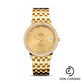 Omega De Ville Prestige Co-Axial Watch - 36.8 mm Yellow Gold Case - Diamond Bezel - Champagne Diamond Dial - 424.55.37.20.58.001