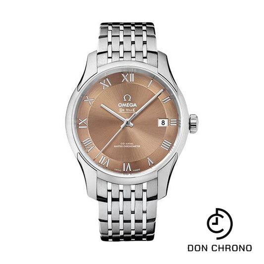 Omega De Ville Hour Vision Co-Axial Master Chronometer Watch - 41 mm Steel Case - Two-Zone Bronze Dial - 433.10.41.21.10.001