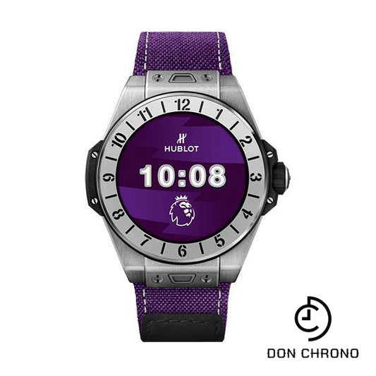 Hublot Big Bang e Premier League Watch - 42 mm - Digital Hublot Dial - Purple Fabric Strap Limited Edition of 200-440.NX.1100.NR.PLW21