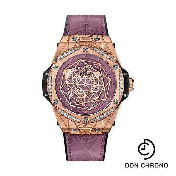 Hublot Big Bang One Click Sang Bleu King Gold Pink Diamonds Watch - 39 mm - And Pink Dial Limited Edition of 100-465.OS.89P8.VR.1204.MXM20