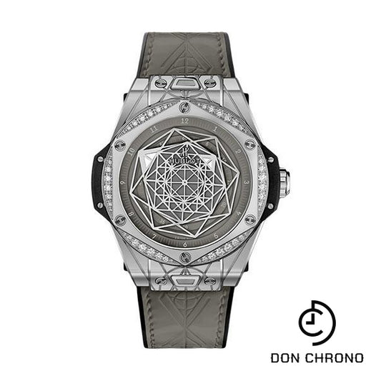 Hublot Big Bang One Click Sang Bleu Steel Grey Diamonds Watch - 39 mm - Grey Dial Limited Edition of 200-465.SS.7047.VR.1204.MXM20