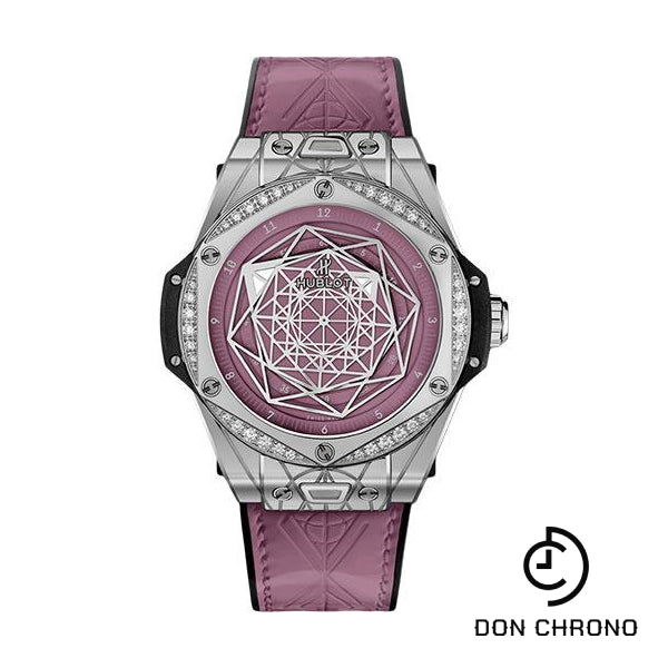 Hublot Big Bang One Click Sang Bleu Steel Pink Diamonds Watch - 39 mm - And Pink Dial Limited Edition of 200-465.SS.89P7.VR.1204.MXM20