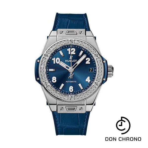Hublot Big Bang One Click Steel Blue Diamonds Watch - 39 mm - Blue Dial-465.SX.7170.LR.1204