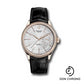 Rolex Cellini Date Watch - Everose - Silver Dial - Black Leather Strap - 50515 sbk