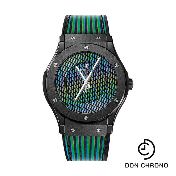 Hublot Classic Fusion Cruz Diez Ceramic Watch - 45 mm - Cruz Diez Dial Limited Edition of 100-511.CX.8900.VR.CZD19