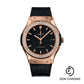 Hublot Classic Fusion King Gold Diamonds Watch - 45 mm - Black Dial-511.OX.1181.LR.1104