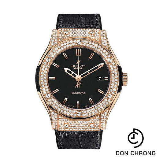 Hublot Classic Fusion Gold Diamonds Watch-511.PX.1180.LR.1704