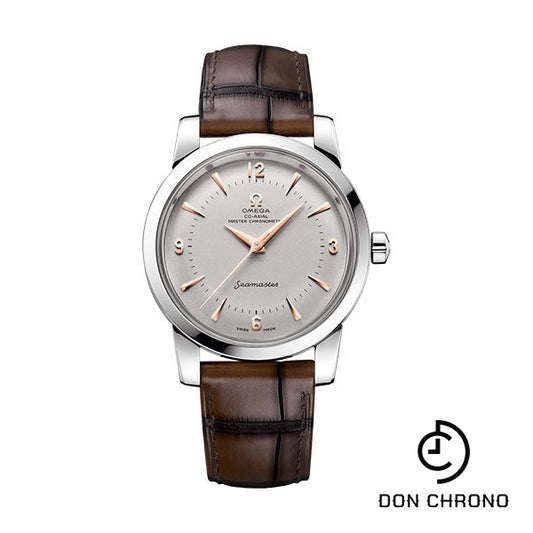 Omega Seamaster 1948 Co-Axial Master Chronometer Limited Edition of 70 Watch - 38 mm Platinum Case - Domed Platinum Dial - Brown Leather Strap - 511.93.38.20.99.002