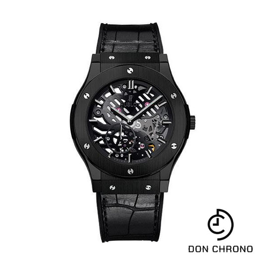 Hublot Classic Fusion Extra-Thin Skeleton Black Ceramic Watch-515.CM.0140.LR